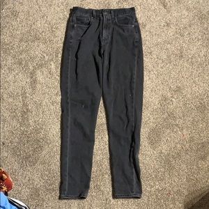 super cute rustic BLACK American Eagle mom jeans